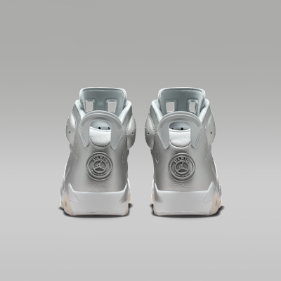 Tenis para hombre Air Jordan 6 Retro x Paris Saint-Germain "Metallic Silver"