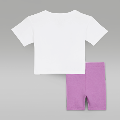 Tvådelat set med cykelshorts i retrostil 1984 Jordan för baby (12-24 mån)