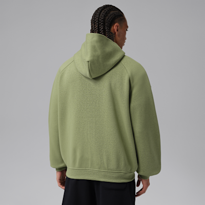Jordan Brooklyn Tam Boy Fermuarlı Bol Kesimli Fleece Erkek Sweatshirt'ü görsel 2