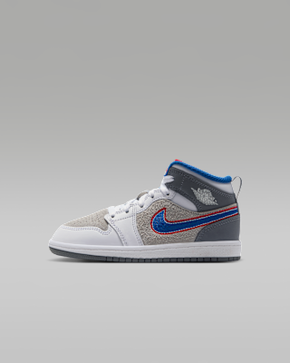 Детские кроссовки Jordan 1 Mid SE "Hare" Little Kids'