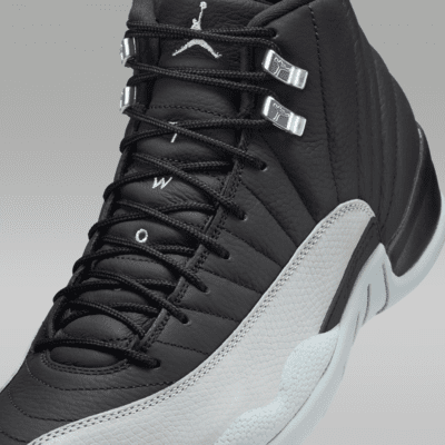 Air Jordan 12 Retro "Black and Wolf Grey" Men's Shoes