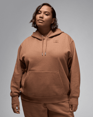 Женское худи Jordan Flight Fleece Satin-Lined Pullover Hoodie (Plus Size)