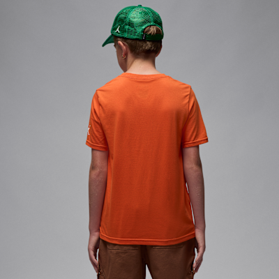 Playera con logotipo bordado Jordan para niños talla grande