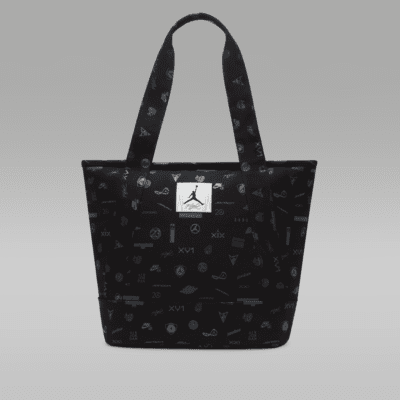 Saco de pano de fibras recicladas resistente à água Jordan Flight Printed Recycled Cotton Carryall Tote (38 L)