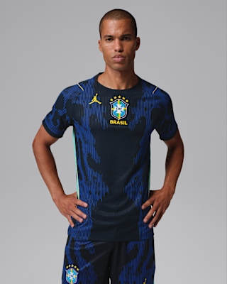 Мужские джерси Brazil 2026 Match Away Jordan Aero-FIT Soccer Authentic Jersey