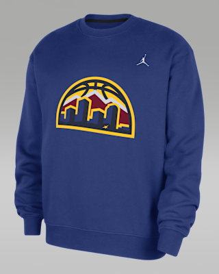 Мужской свитшот Denver Nuggets Statement Essentials Jordan NBA Fleece Crew-Neck