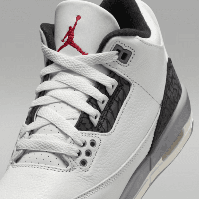 Air Jordan 3 Retro 'Cement Grey' Older Kids' Shoes