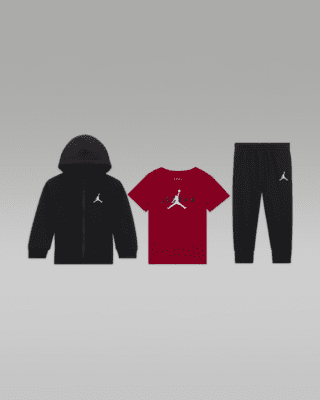 Jordan Essentials 3-Piece Full-Zip Boxed Set Younger Kids' 3-Piece Set.  Nike LU