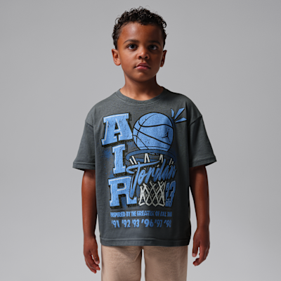 Детские футболки Jordan Little Kids' Retro Hoop Distressed Graphic T-Shirt