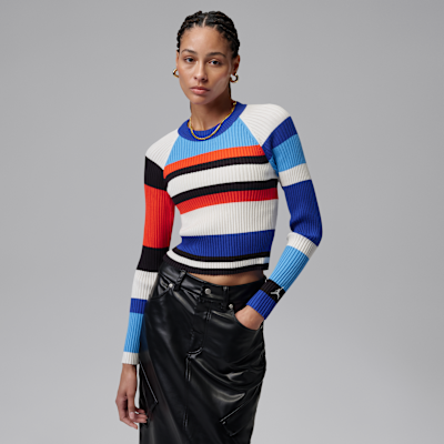 Jordan Flight Women's Long-Sleeve Striped Sweater from Nike - $90