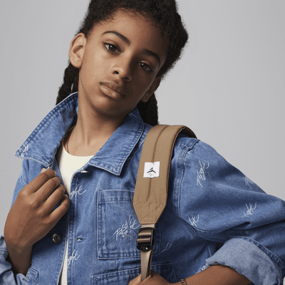 Chamarra de denim para niños talla grande Jordan Flight Heritage