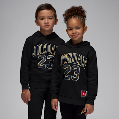 Todelt Jordan Jersey Pack-pullover-hættetrøje-sæt til mindre børn