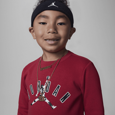Conjunto de dos piezas para niños talla pequeña Jordan MJ MVP Fleece Crew