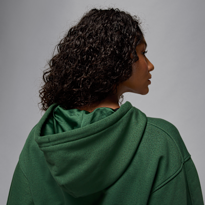 Jordan Flight Fleece Women's Cropped Satin-Lined Hoodie