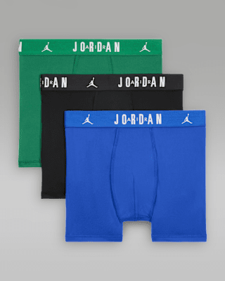 Детские  Jordan Dri-FIT Big Kids' Flight Poly Boxer Briefs (3-Pack)