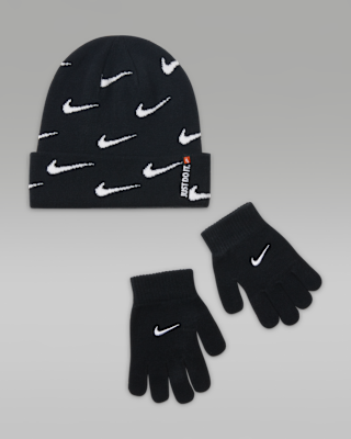 Подростковые  Nike Big Kids' Swoosh Repeat 2-Piece Beanie Set