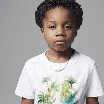 Playera Poolside Jumpman Jordan Flight Essentials para niños talla pequeña
