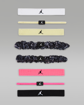 Женские  Jordan Sport Mixed Elastic Hair Ties (8-Pack)