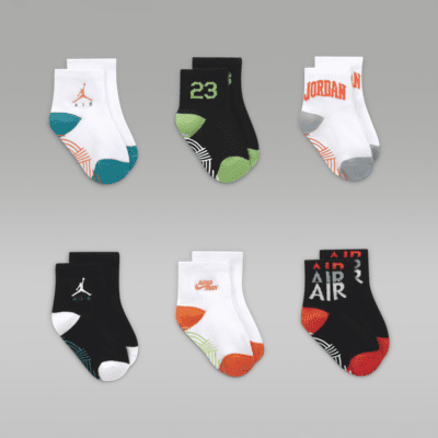 Jordan Baby (12-24M) Levels Ankle Gripper Socks (6 Pairs)