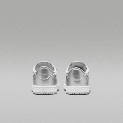 Jordan 1 Retro Low "Silver" Little Kids' Shoes