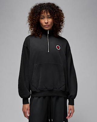 Женские  Jordan Flight Club Fleece Quarter-Zip Pullover
