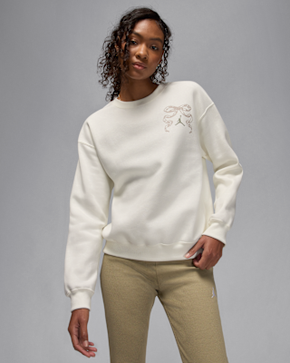 Женские  Jordan Brooklyn Fleece Crew-Neck Pullover