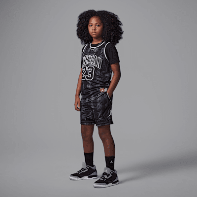 Shorts deportivos Diamond estampados MJ para niños talla grande Jordan Dri-FIT