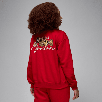 Sudadera de cuello redondo para mujer Jordan Brooklyn Fleece