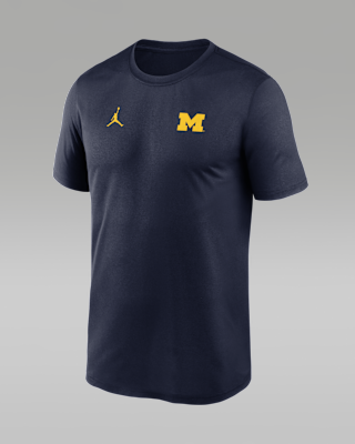 Мужская футболка Michigan Courtside Jordan Brand Dri-FIT College