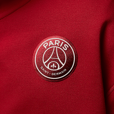 Felpa con cappuccio e zip a tutta lunghezza Dri-FIT Paris Saint-Germain Hoop Fleece – Uomo