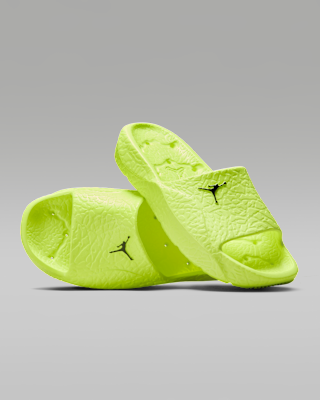 lime green jordan slides