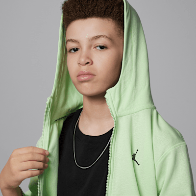 Jordan Dri-FIT Sport Big Kids' Statement Hoop Fleece Full-Zip Hoodie