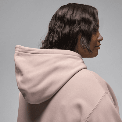 Sudadera con gorro sin cierre forrada con satén para mujer (talla grande) Jordan Flight Fleece