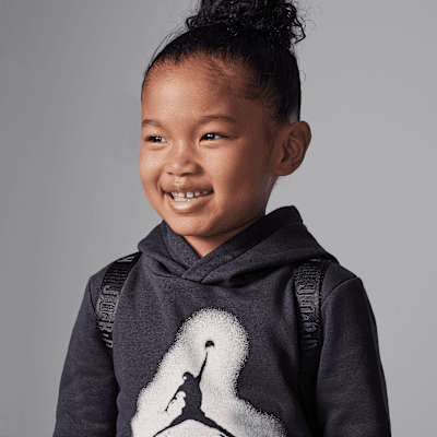 Conjunto de sudadera con gorro sin cierre con tejido Fleece de 2 piezas infantil Jordan MVP