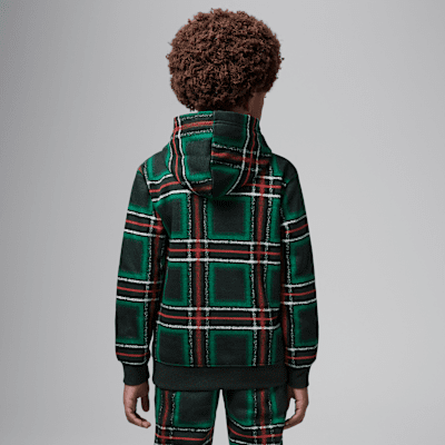 Sudadera con gorro sin cierre festiva de tejido Fleece para niños talla pequeña Jordan Brooklyn Essentials