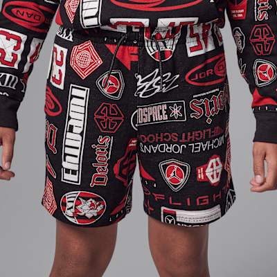 Shorts de French Terry estampados para niños talla grande Jordan Essentials