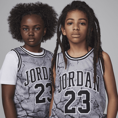 Jordan 23 Striped Jersey Older Kids' Top