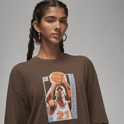 Playera con gráfico oversized para mujer Jordan