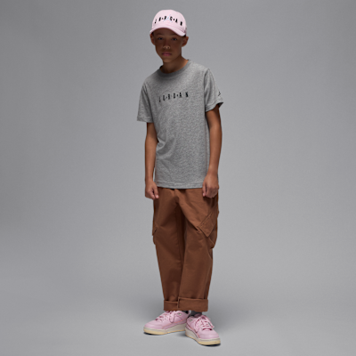 Playera con logotipo bordado Jordan para niños talla grande