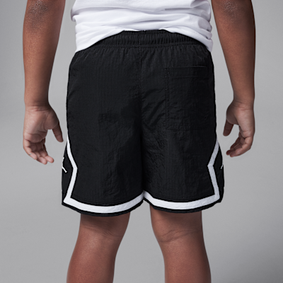 Shorts para la alberca de tejido Woven Diamond para niños talla pequeña Jordan