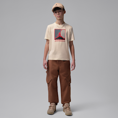 Jordan Flight Essentials Big Kids' Boxed Logo 3.0 T-Shirt