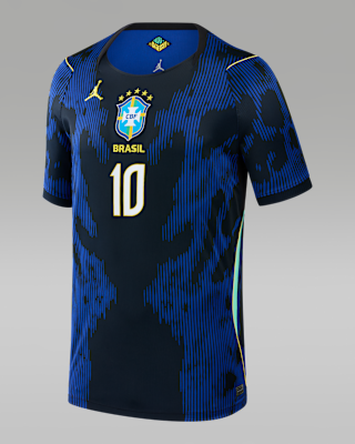 Детские джерси Neymar Jr. Brazil 2026 Stadium Away Big Kids' Jordan Dri-FIT Soccer Replica Jersey