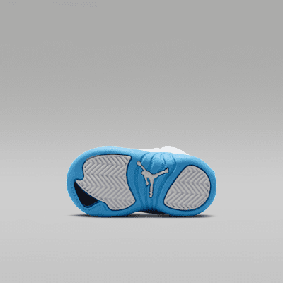 Tenis para bebé e infantil Jordan 12 Retro "White and University Blue"