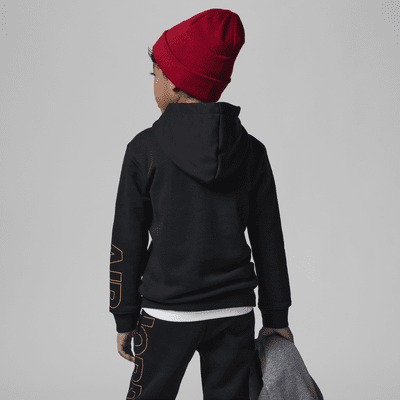 Sudadera con gorro para niños talla pequeña Jordan Holiday Shine Air Full-Zip Hoodie
