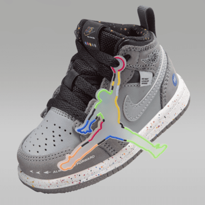 Tenis para bebé e infantil Jordan 1 Mid Wings