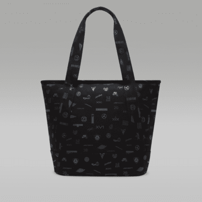 Saco de pano de fibras recicladas resistente à água Jordan Flight Printed Recycled Cotton Carryall Tote (38 L)