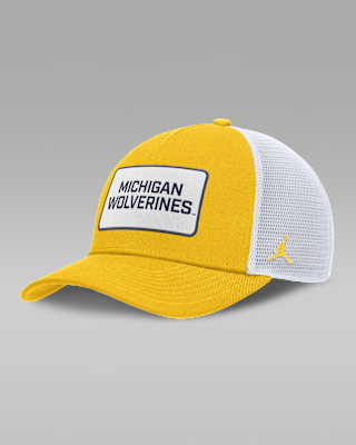 Мужские  Michigan On-Field Rise Jordan Brand College Trucker Adjustable Hat