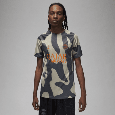 Maglia da calcio a manica corta pre partita Jordan Dri FIT Paris