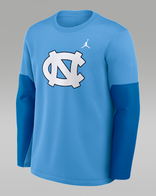 Мужская футболка North Carolina Sideline Coach Jordan Brand Therma-FIT College Long-Sleeve