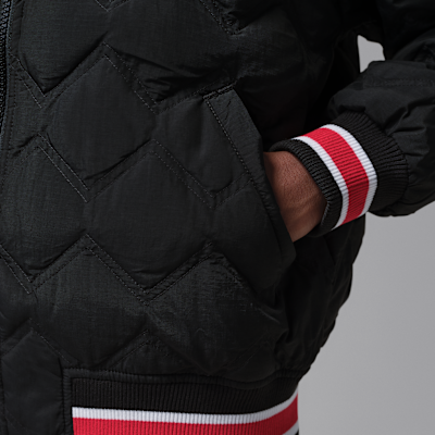 조던 주니어 셔닐 후드 봄버 재킷